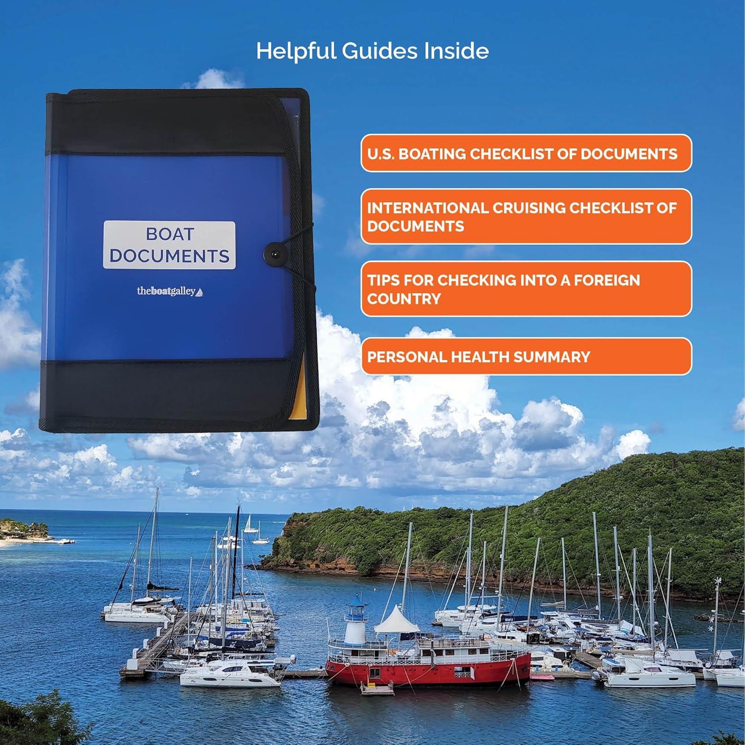 Organizador de Documentos para Barcos The Boat Galley Gris A4