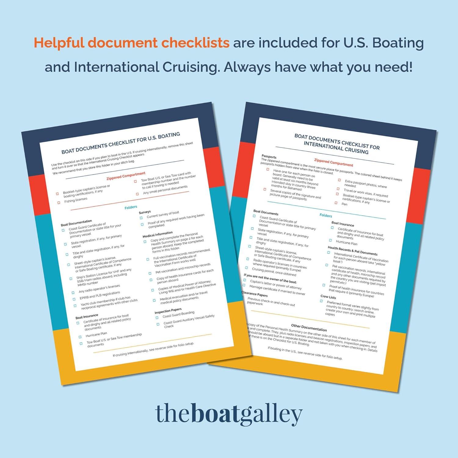 Organizador de Documentos para Barcos The Boat Galley Gris A4