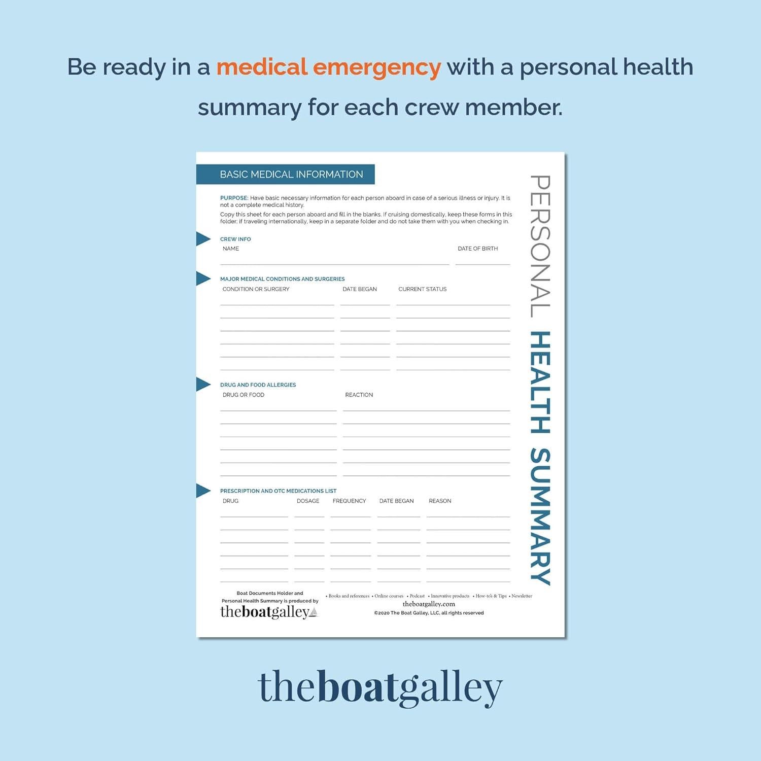 Organizador de Documentos para Barcos The Boat Galley Gris A4