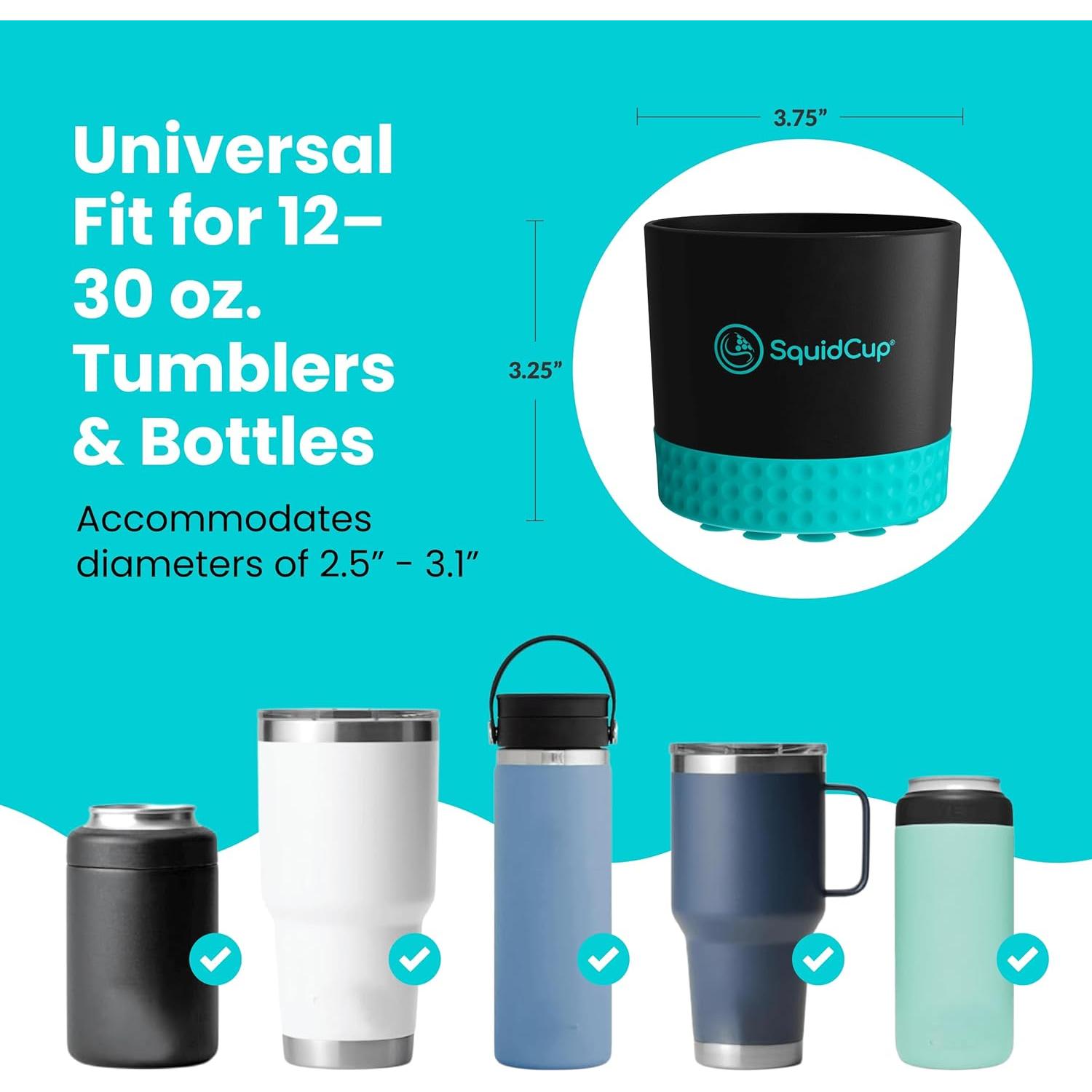 Soporte Antivuelco para Tazas SquidCup 12-30 oz Negro/Azul