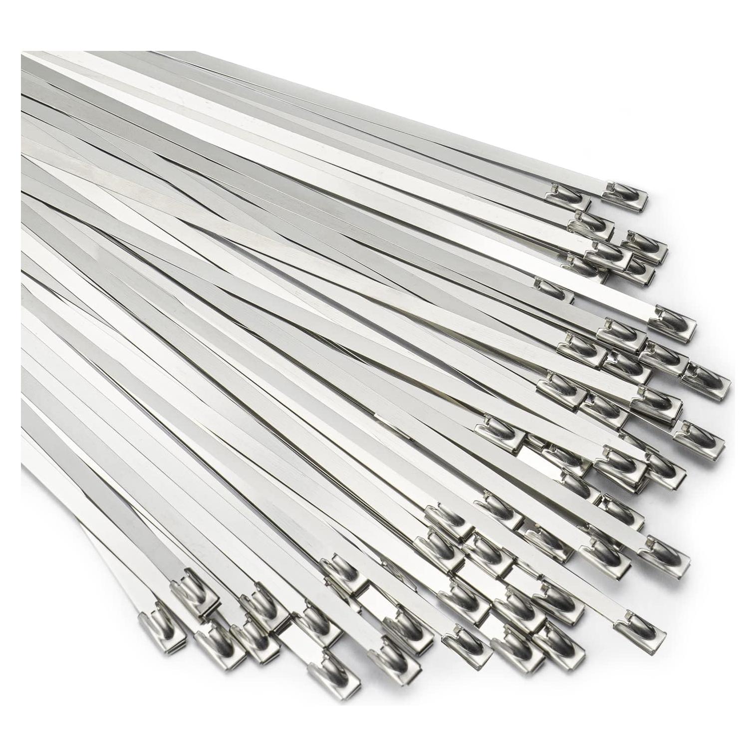 Bridas de Metal 30 cm SunplusTrade 100 Pcs Acero Inoxidable