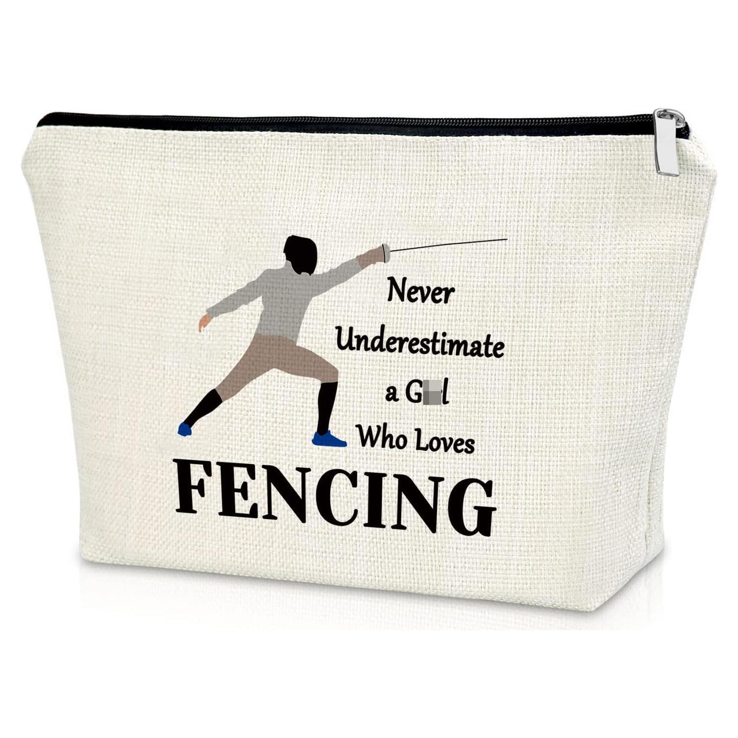 Bolsa de Maquillaje Sazuwu para Mujeres - Esgrima 25x17 cm