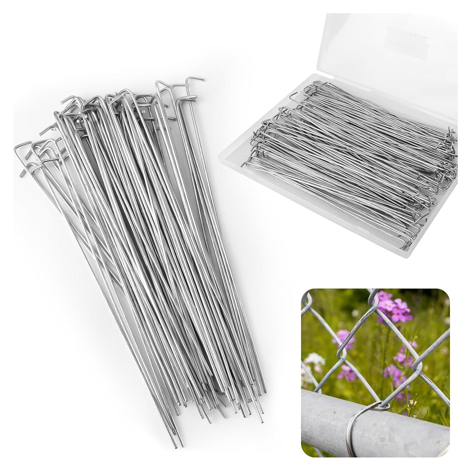 Sujetadores de Cerca de Cadena U0U 21cm Aluminio 60 Piezas