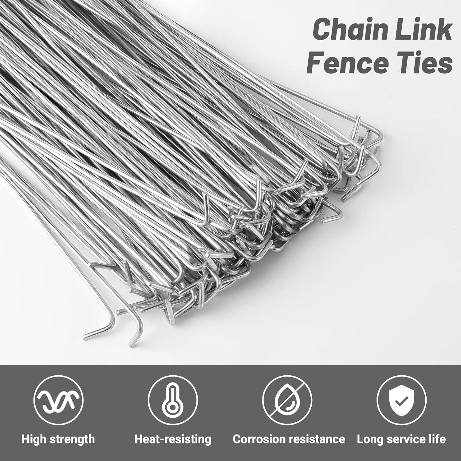 Sujetadores de Cerca de Cadena U0U 21cm Aluminio 60 Piezas