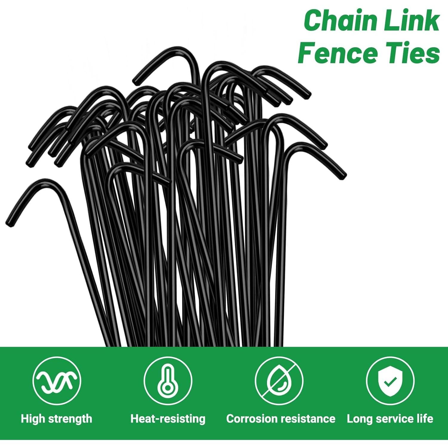 Sujetadores de Cerca de Cadena U0U 21cm Aluminio 50 Paquetes