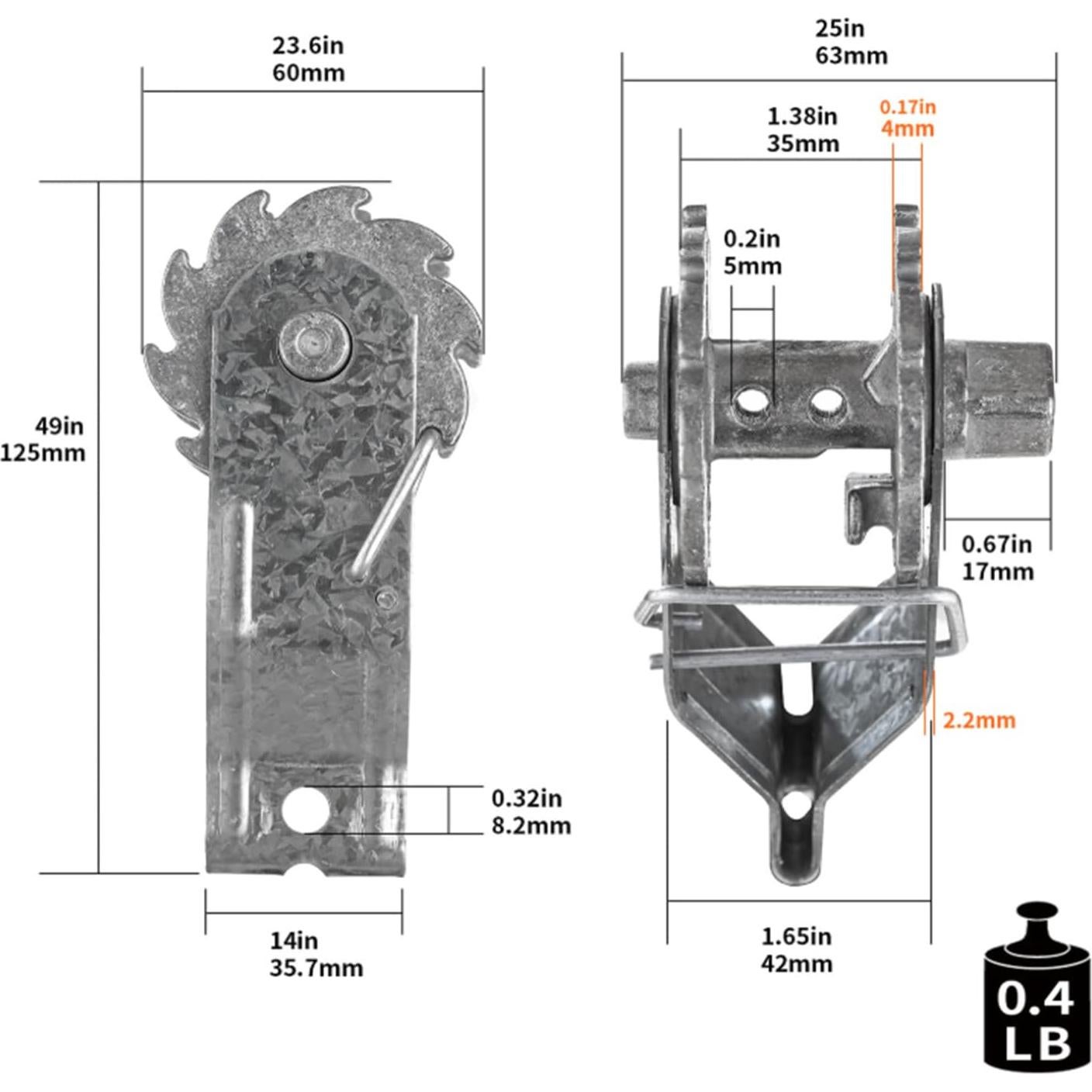 Tensores de Alambre para Cercas Eléctricas Bamboo's Grocery - Paquete de 10