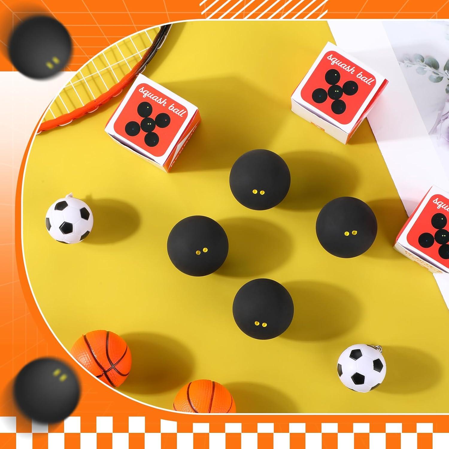 12 Pelotas de Squash Profesional WinnerWhy Doble Punto Amarillo