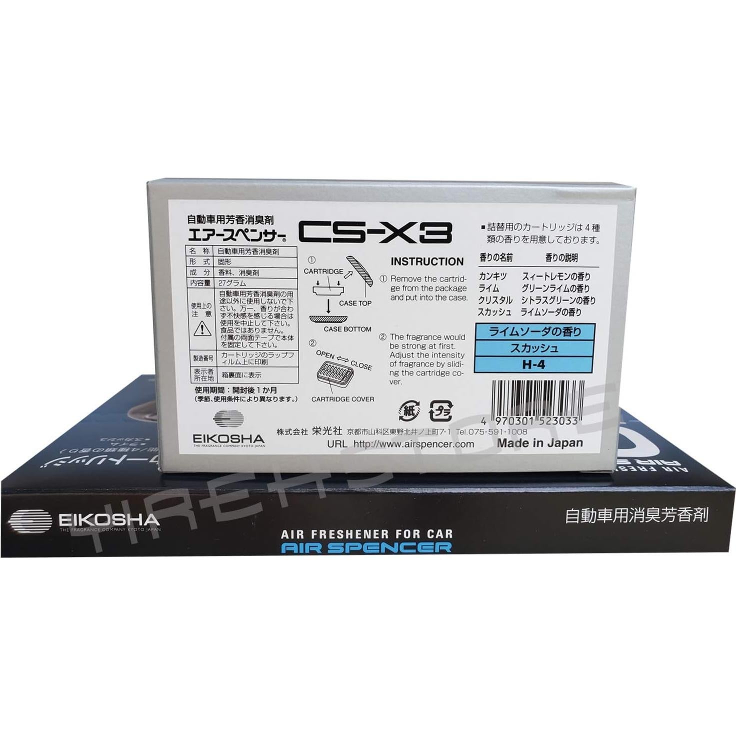 Ambientador CSX3 Squash Air Spencer con recarga 2 paquetes