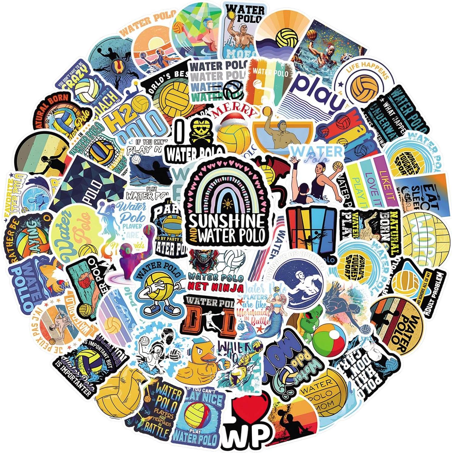 Calcomanías de Vinilo Impermeables DAWINRK 122 Piezas Graffiti