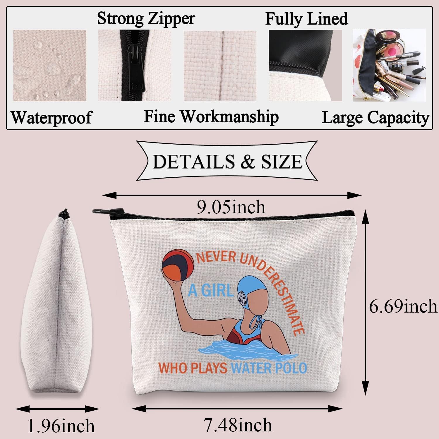 Bolsa de Maquillaje BDPWSS para Jugadoras de Water Polo - 22.86x17.02cm
