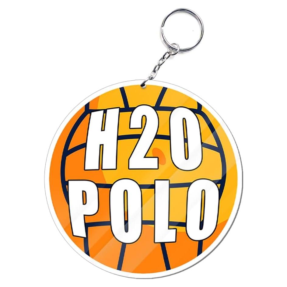 Llave Acrílica H2O Polo Balón - Diseño Deportivo 5.08 cm