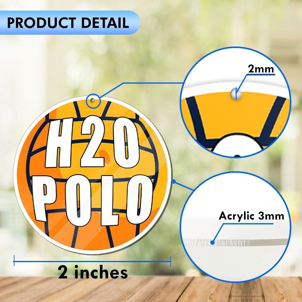 Llave Acrílica H2O Polo Balón - Diseño Deportivo 5.08 cm