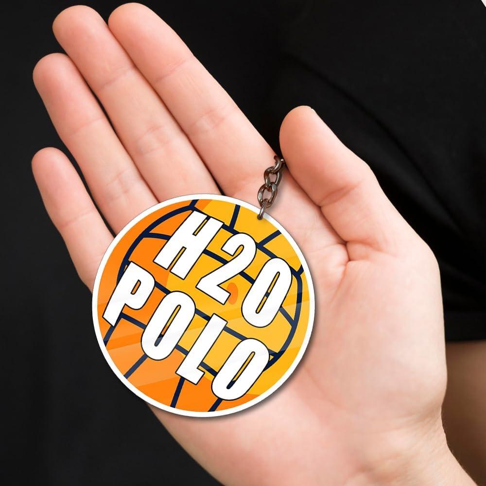 Llave Acrílica H2O Polo Balón - Diseño Deportivo 5.08 cm
