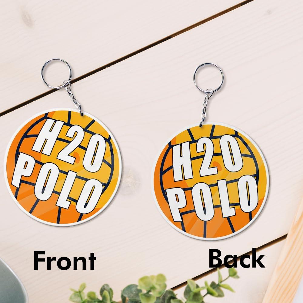 Llave Acrílica H2O Polo Balón - Diseño Deportivo 5.08 cm