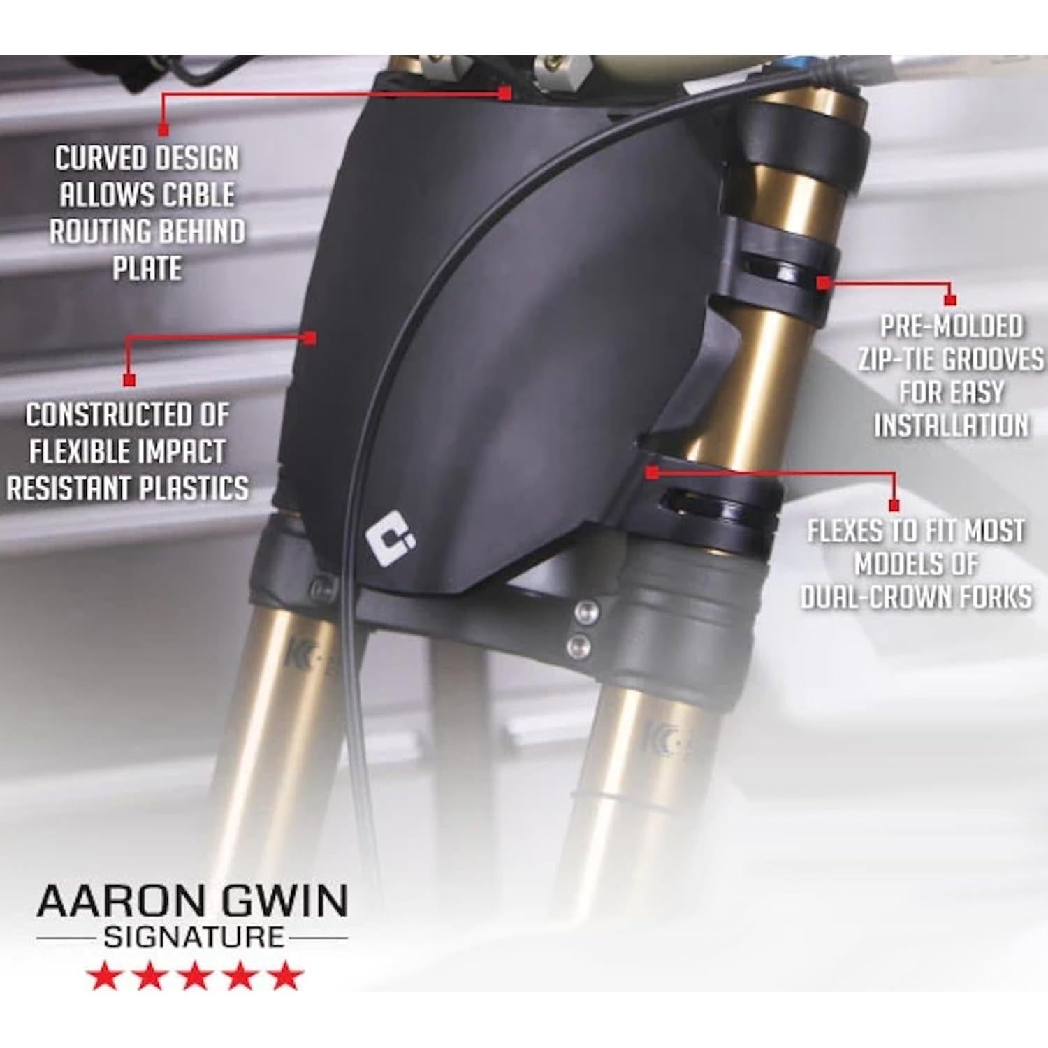 Placa de Número ODI AG-2019 para Ciclismo, Negro