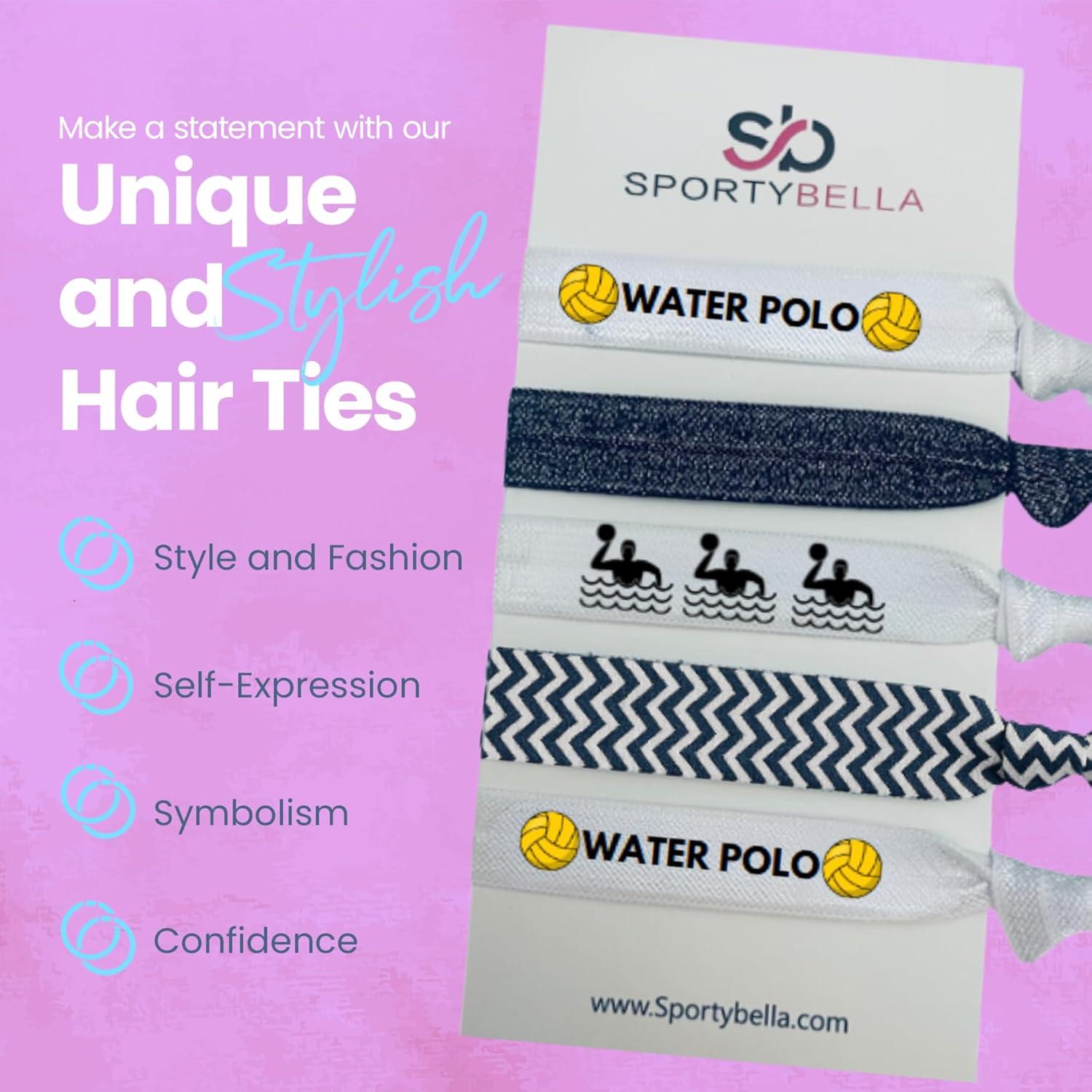 Juego de Gomas para el Pelo SportyBella - 6 Piezas Water Polo