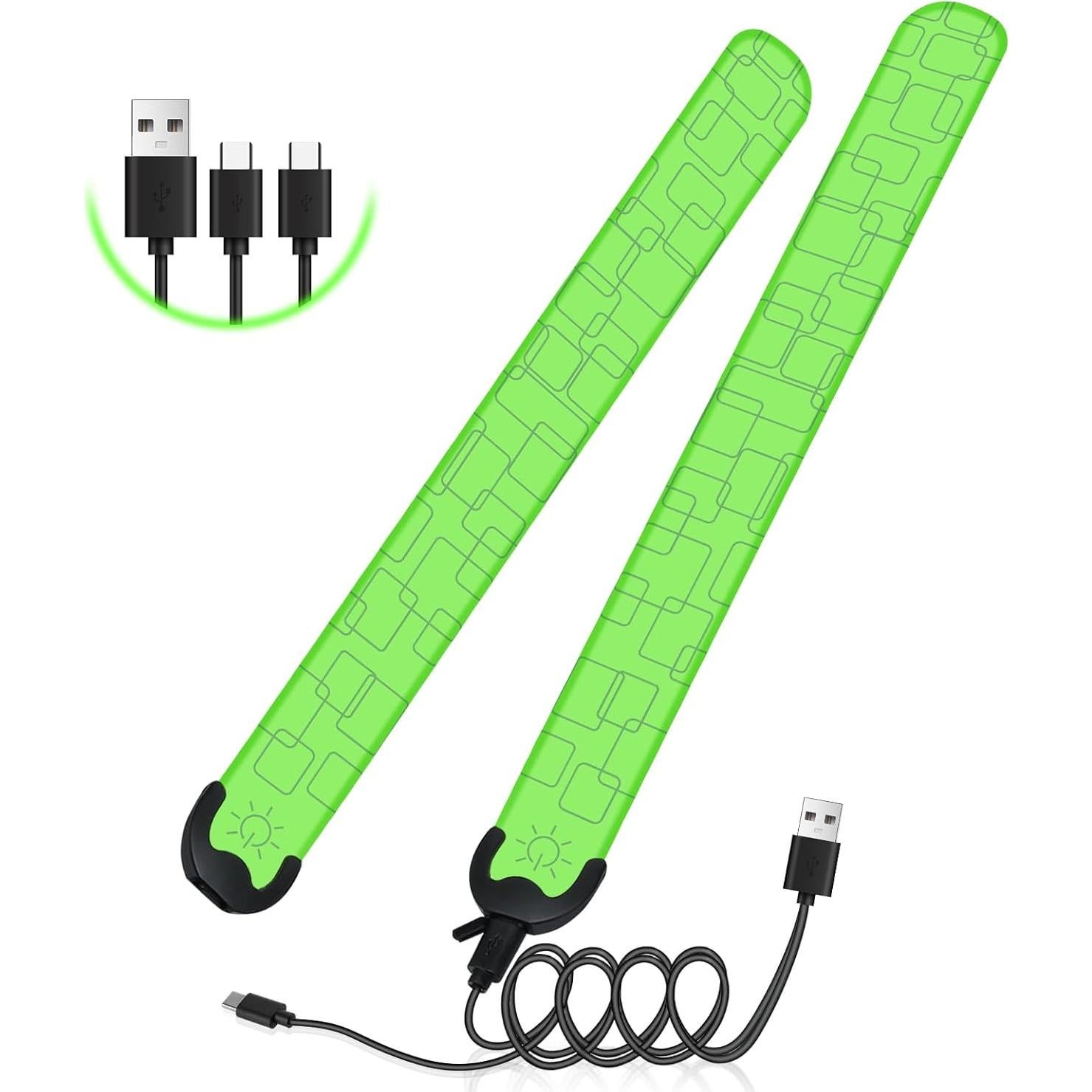 Brazaletes LED Recargables Xeiophoy para Correr 2 Pcs