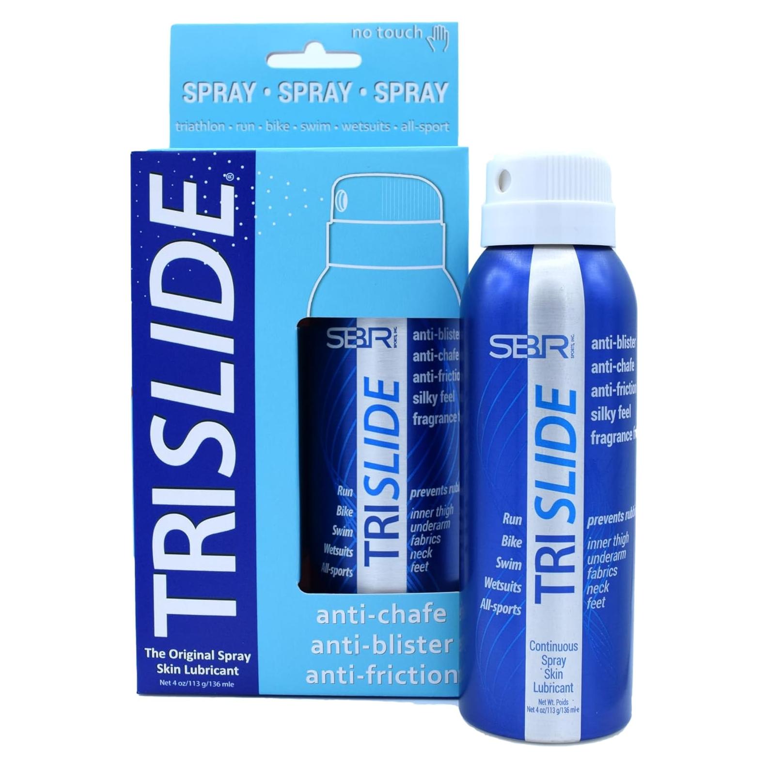 TRISLIDE Spray Antifricción 113.4ml - Lubricante Piel SBR Sports