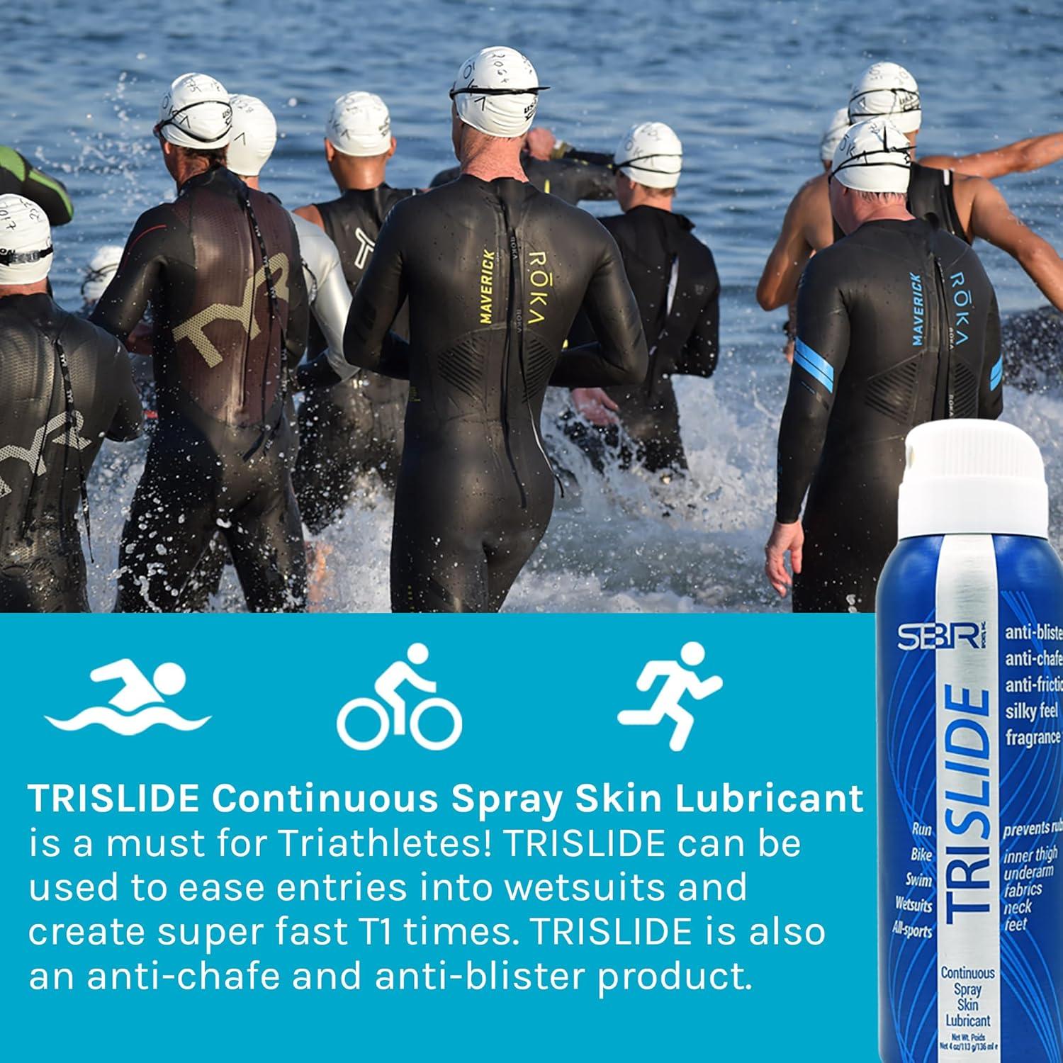TRISLIDE Spray Antifricción 113.4ml - Lubricante Piel SBR Sports