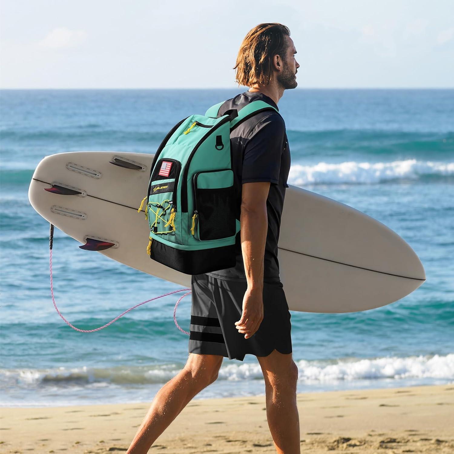 Mochila de Natación Maelstrom 35L Impermeable Azul Aqua