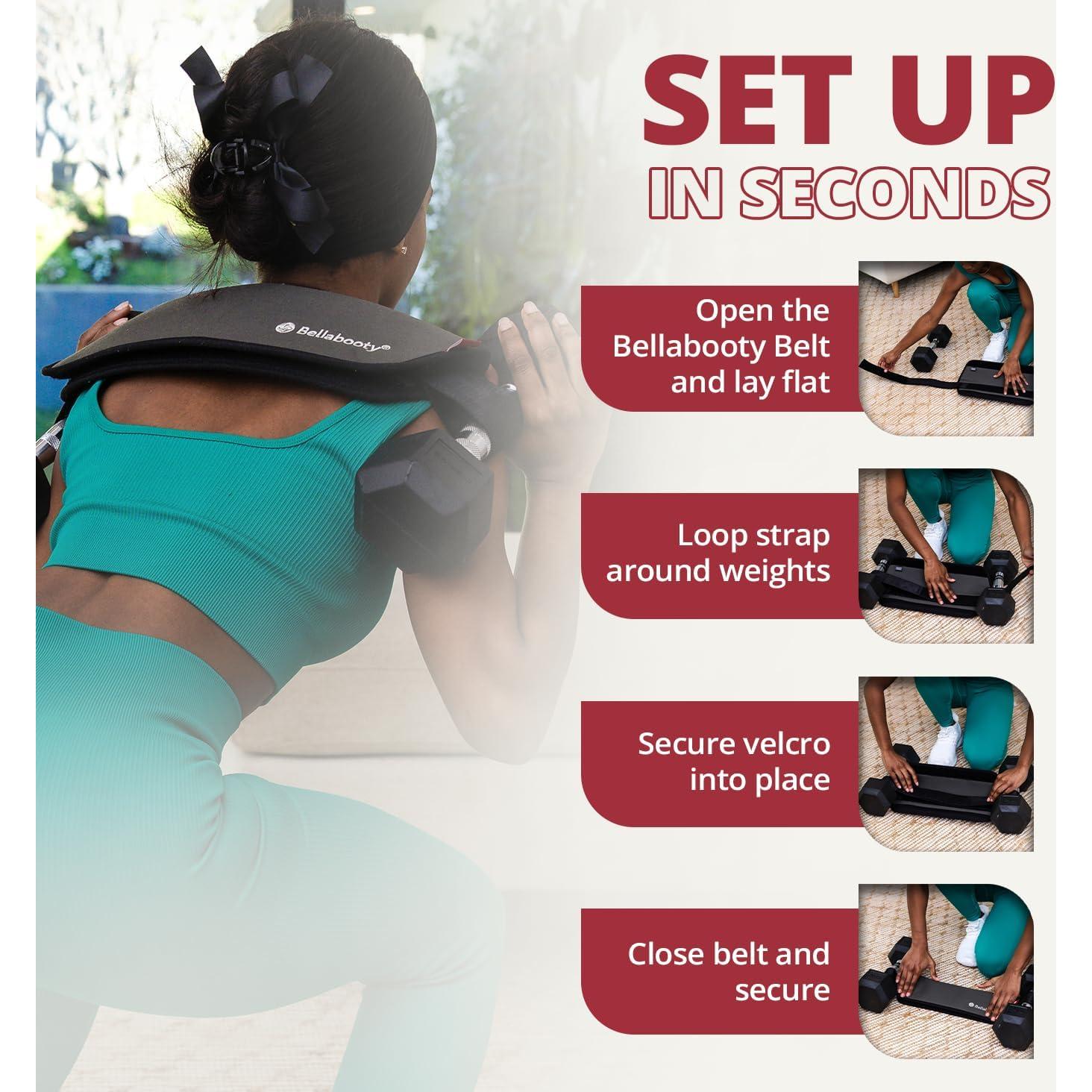 Cinturón de Empuje de Cadera Bellabooty OG Gris - Acolchado Antideslizante