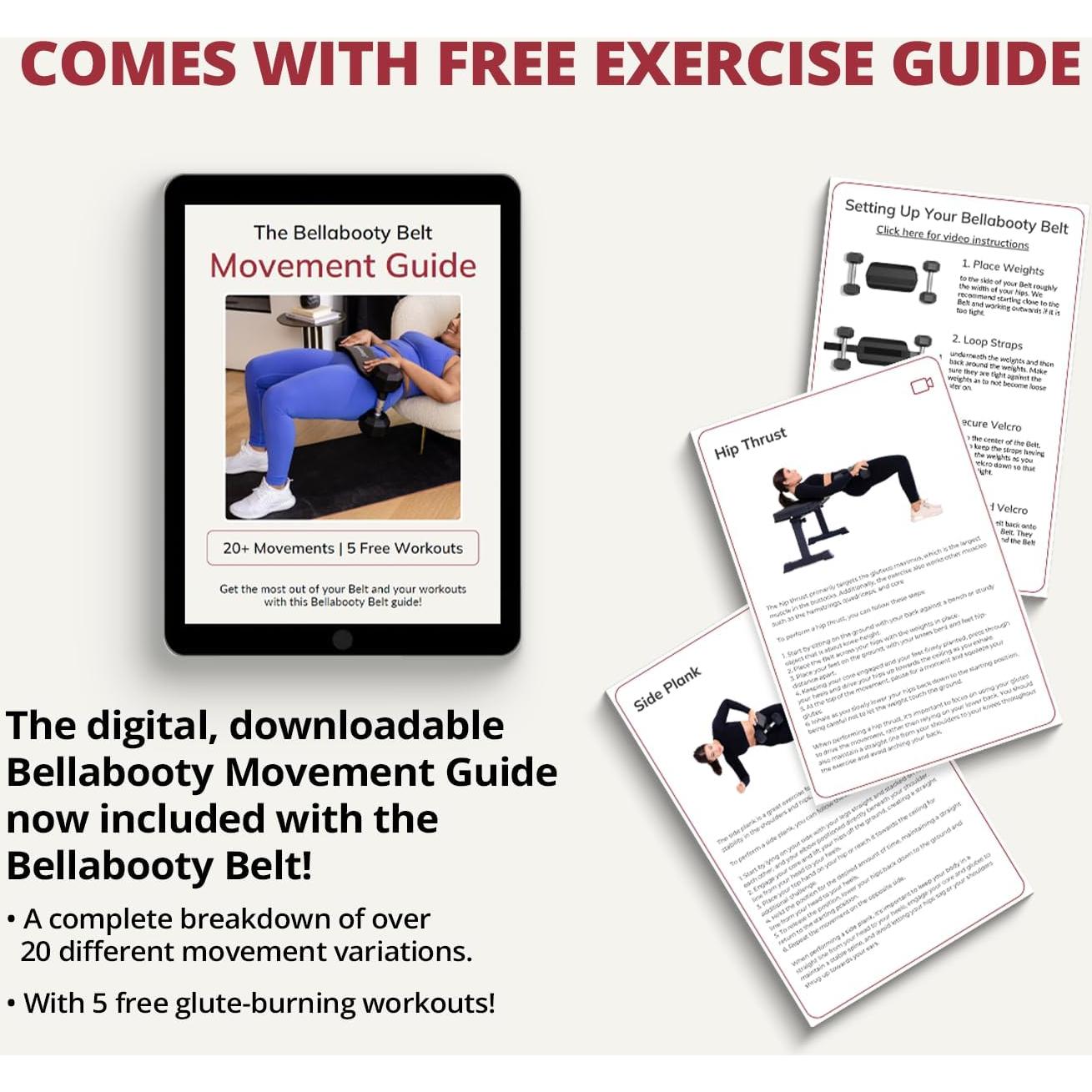 Cinturón de Empuje de Cadera Bellabooty OG Gris - Acolchado Antideslizante