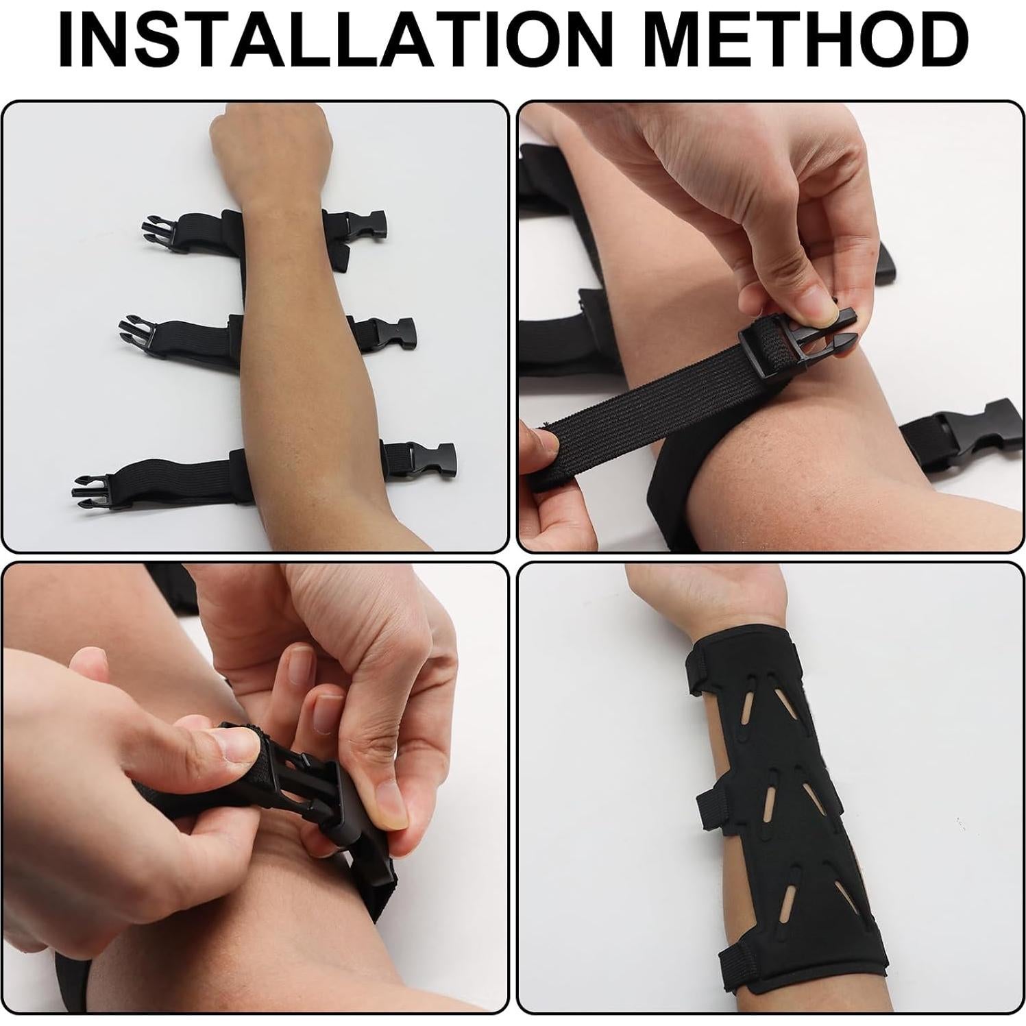 Protector de brazo de tiro con arco Lenpestia ajustable unisex