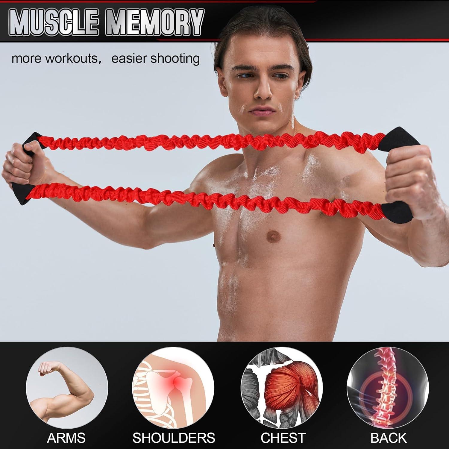 Entrenador de Fuerza de Arco RoundFunny 3 Pcs 30-50 Lbs