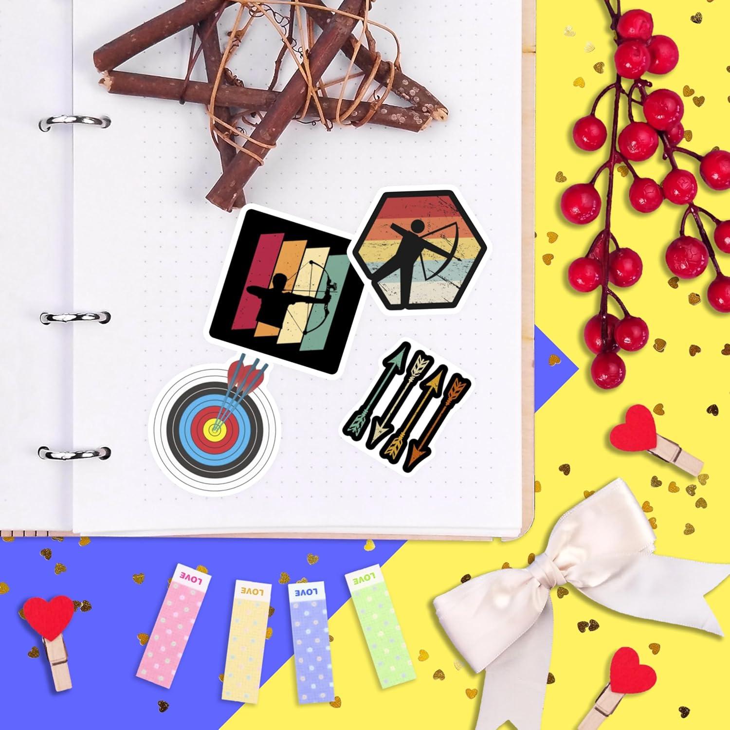 Calcomanías de Tiro con Arco BulbaCraft 100 Piezas Impermeables