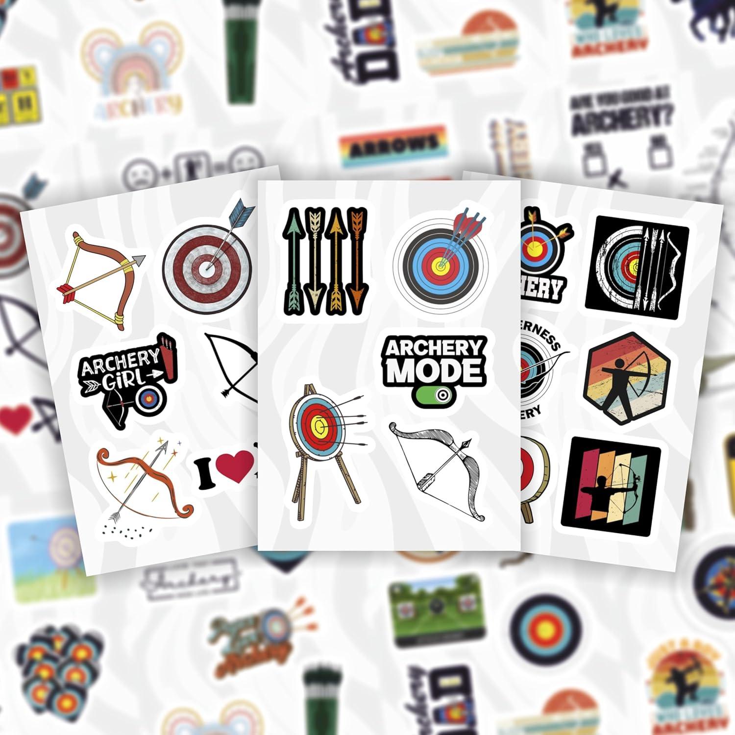 Calcomanías de Tiro con Arco BulbaCraft 100 Piezas Impermeables