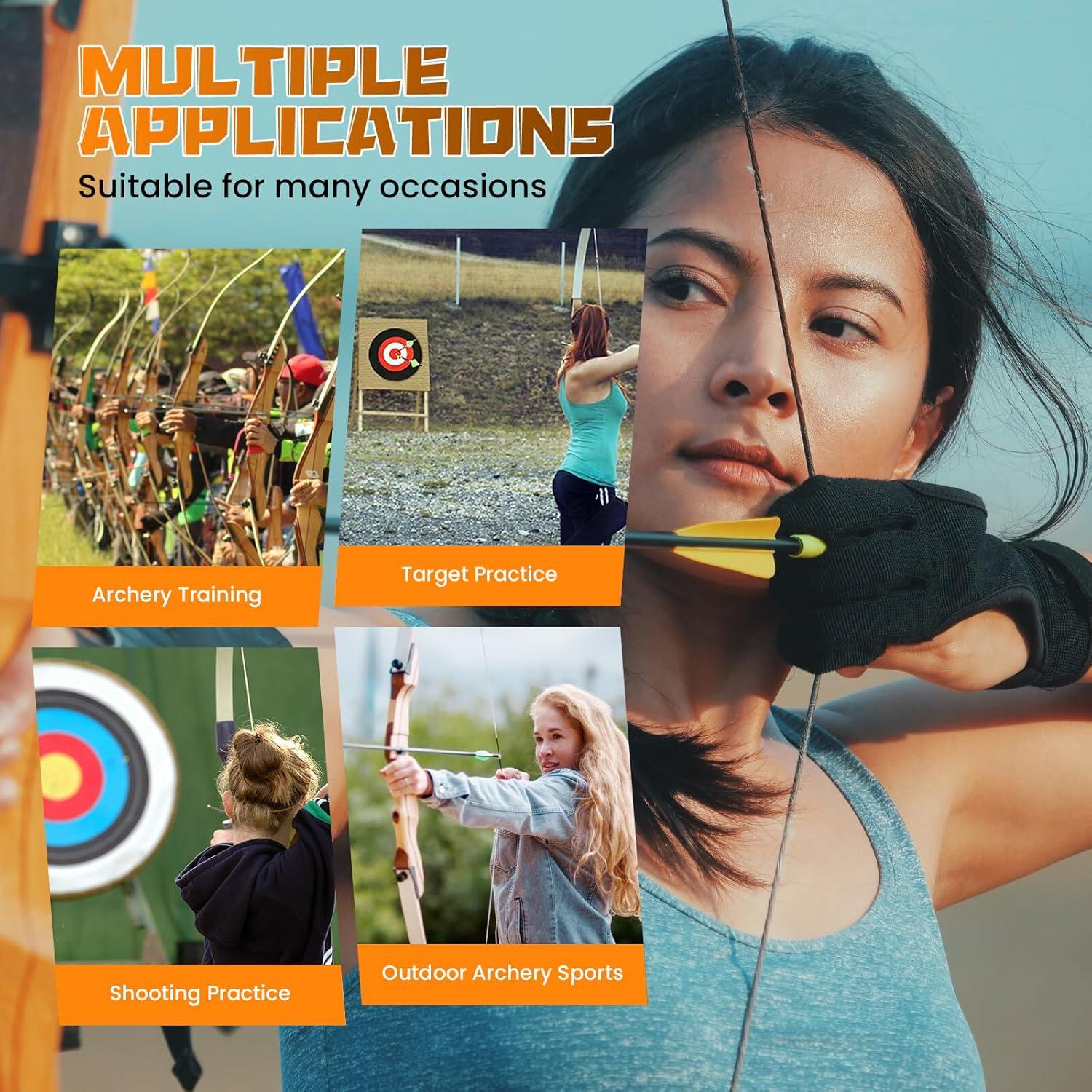 Kit de Guantes y Protector de Brazo Arquería MARRTEUM 2 Piezas