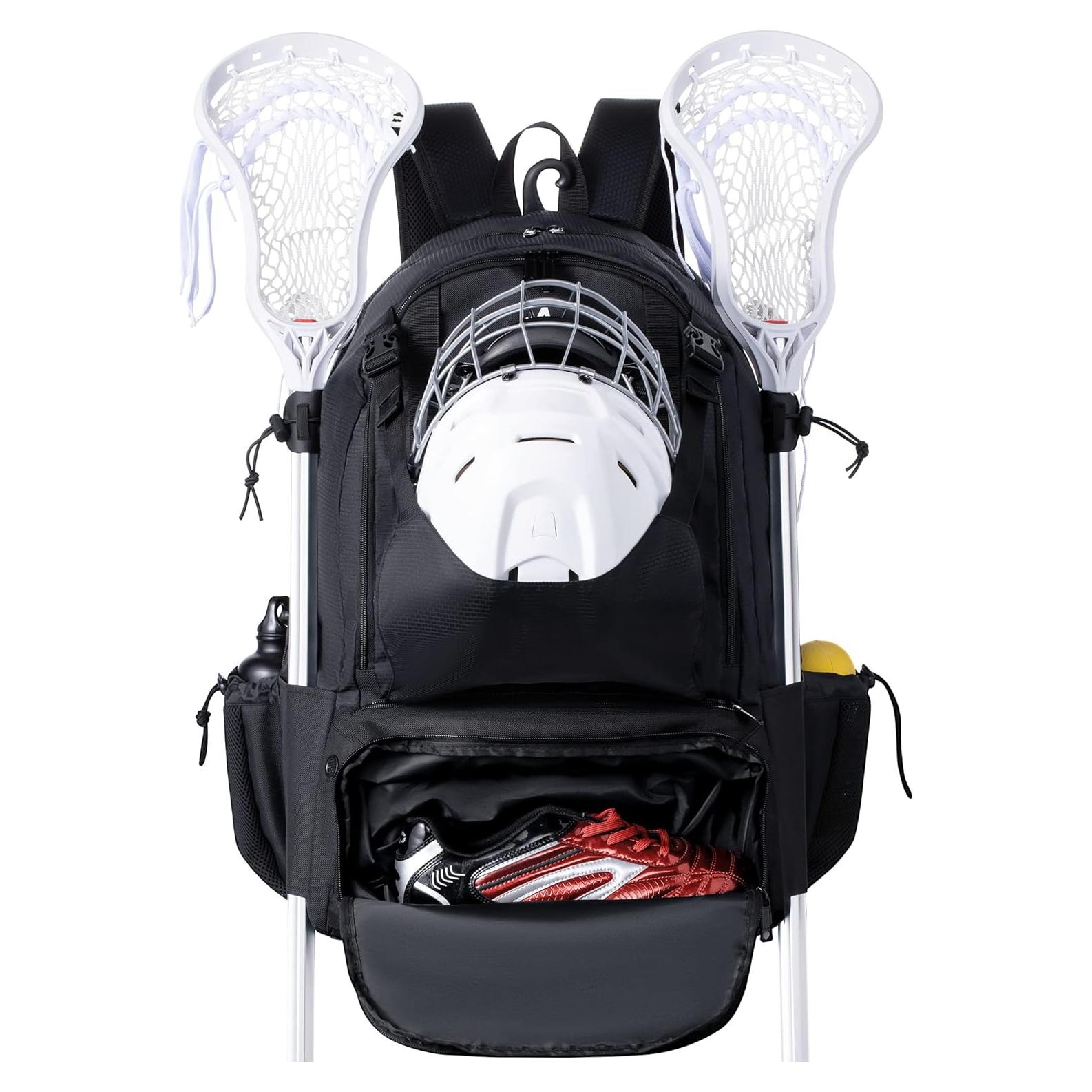 Mochila de Lacrosse GoHimal XXL Negra 65L con Soporte para Palo
