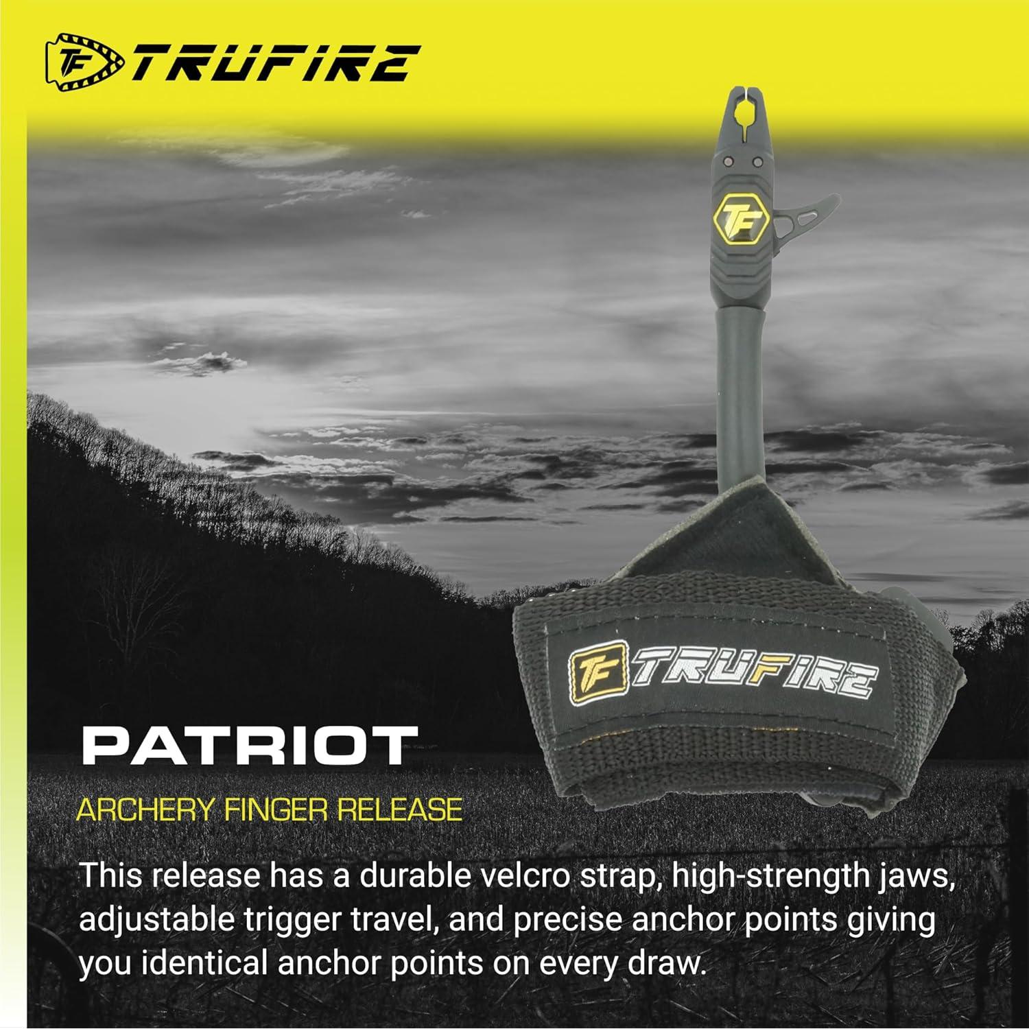 Liberación de arco compuesto Tru-Fire Patriot - Correa ajustable negra