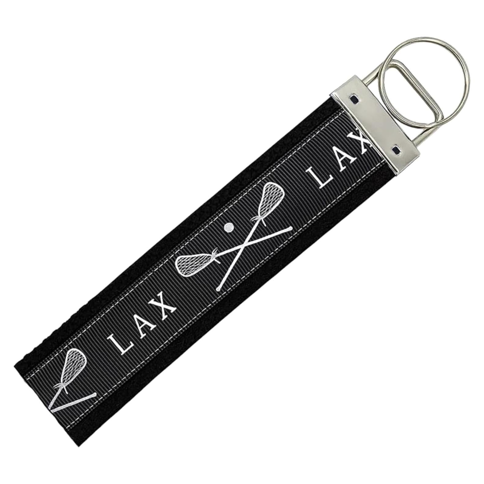 Llavero de Lacrosse Negro - Accesorio Deportivo para Mujeres