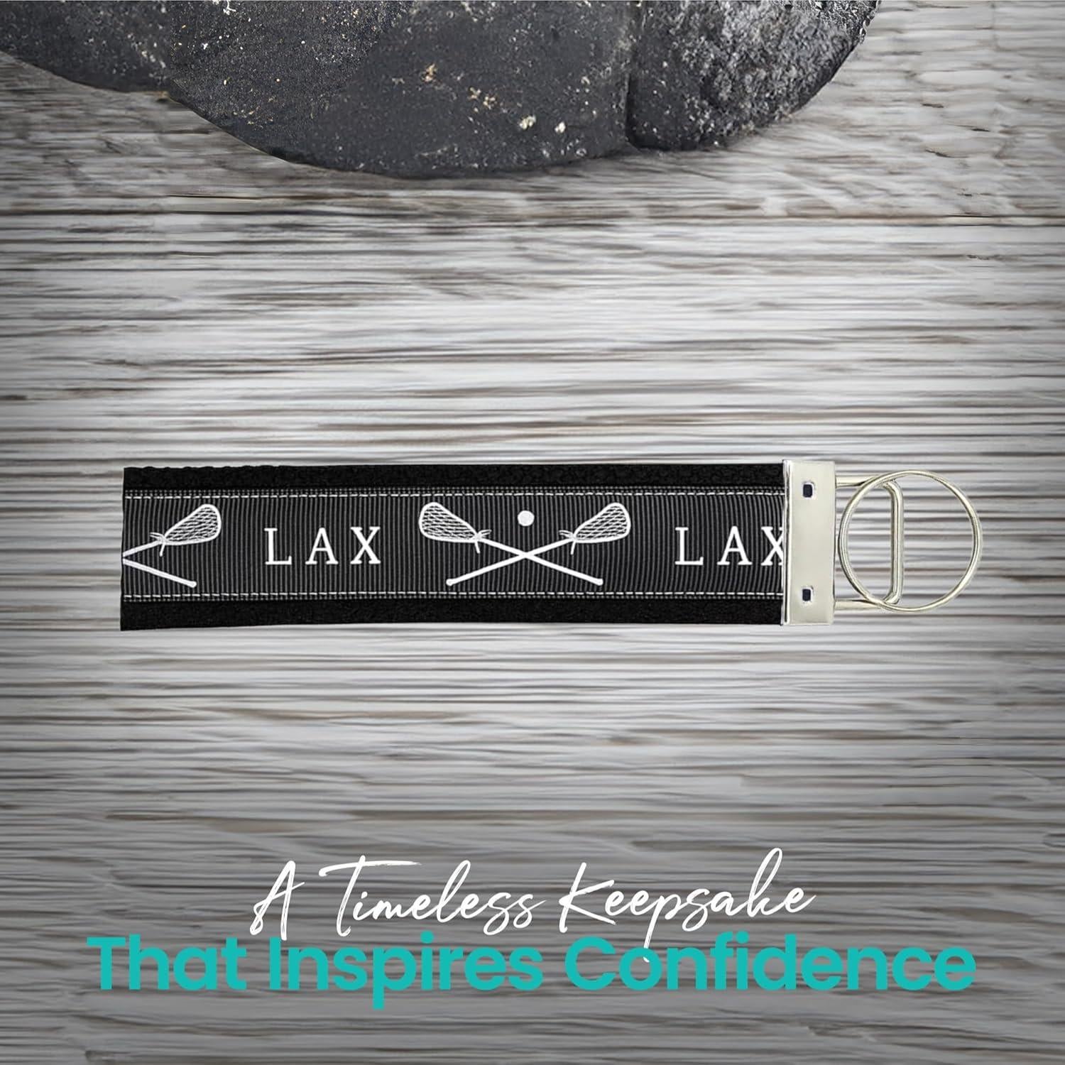 Llavero de Lacrosse Negro - Accesorio Deportivo para Mujeres