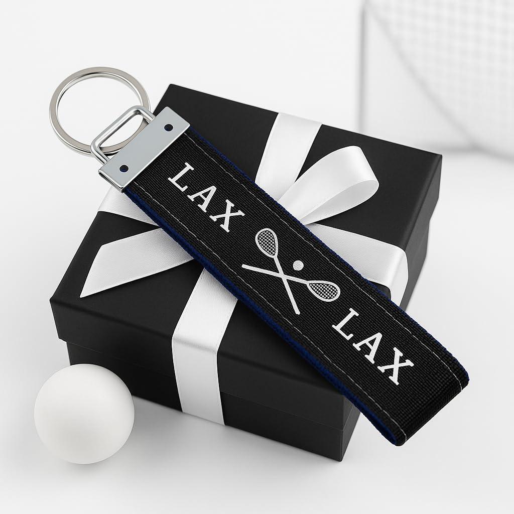 Llavero de Lacrosse Negro - Accesorio Deportivo para Mujeres