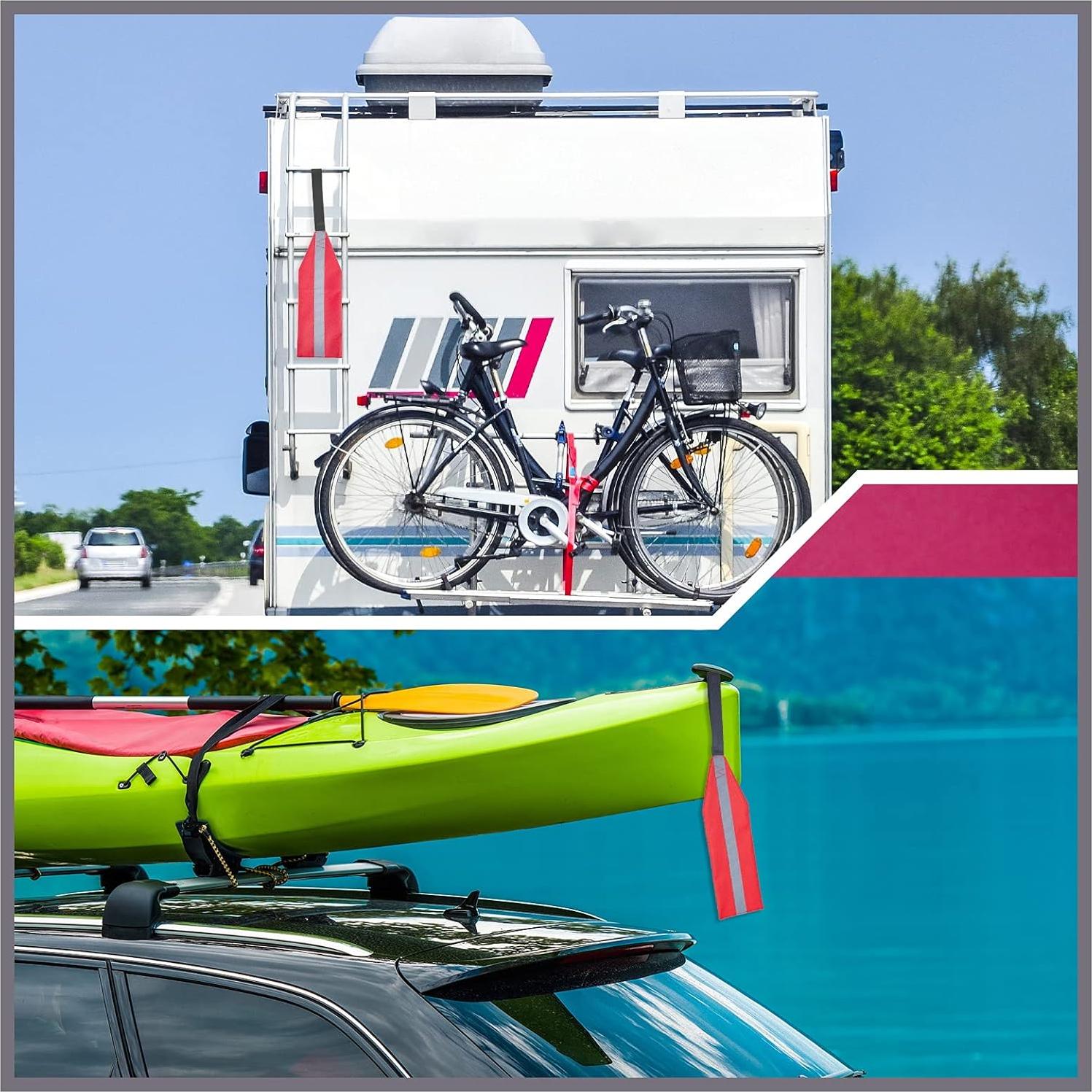 Bandera de Seguridad Frienda para Kayak y Canoa Roja Reflectante