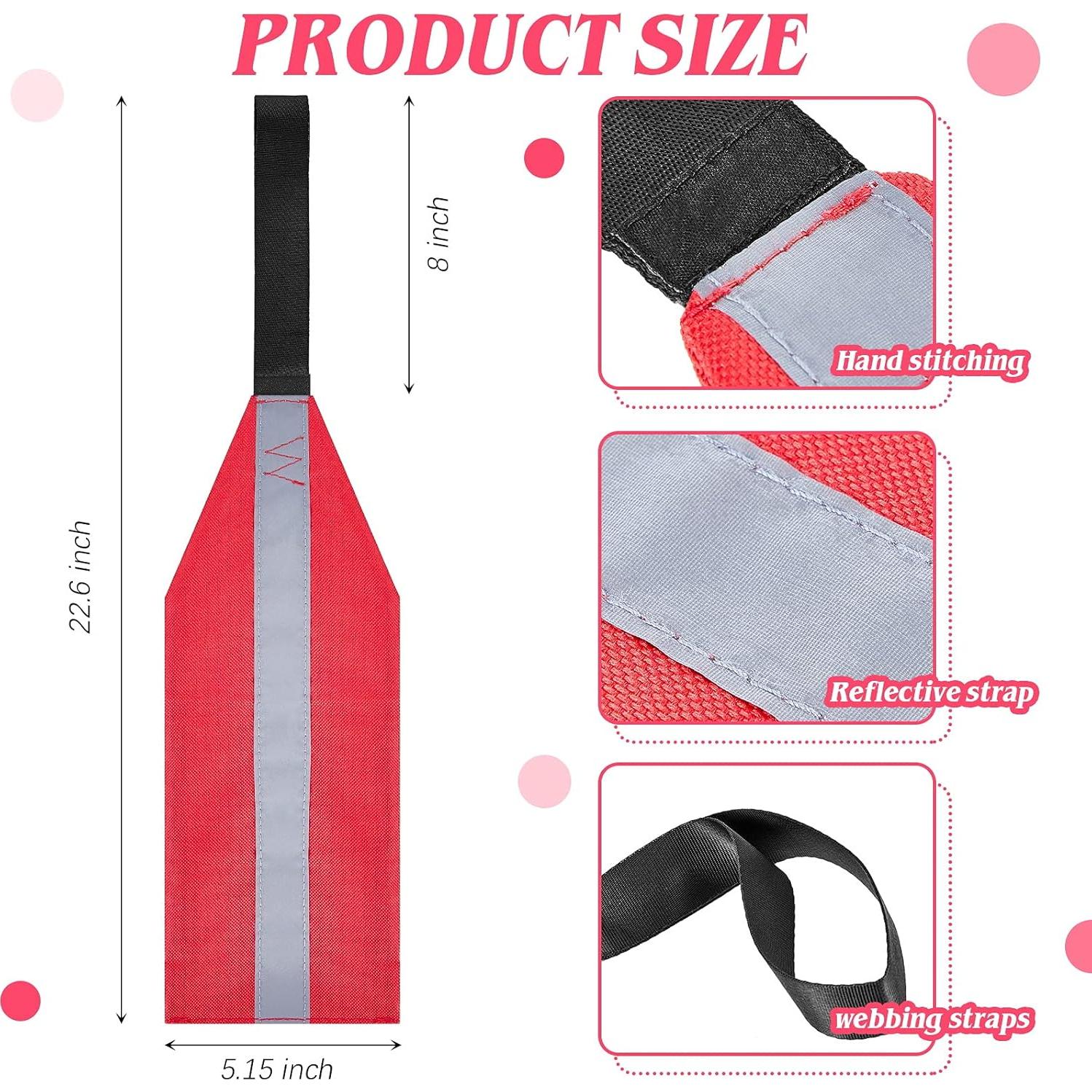 Bandera de Seguridad Frienda para Kayak y Canoa Roja Reflectante