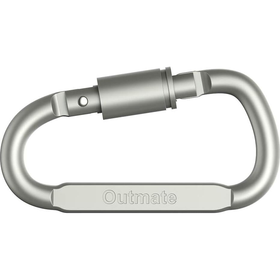 Mosquetones de Aluminio Outmate D-Ring - Paquete de 6 - 68 kg