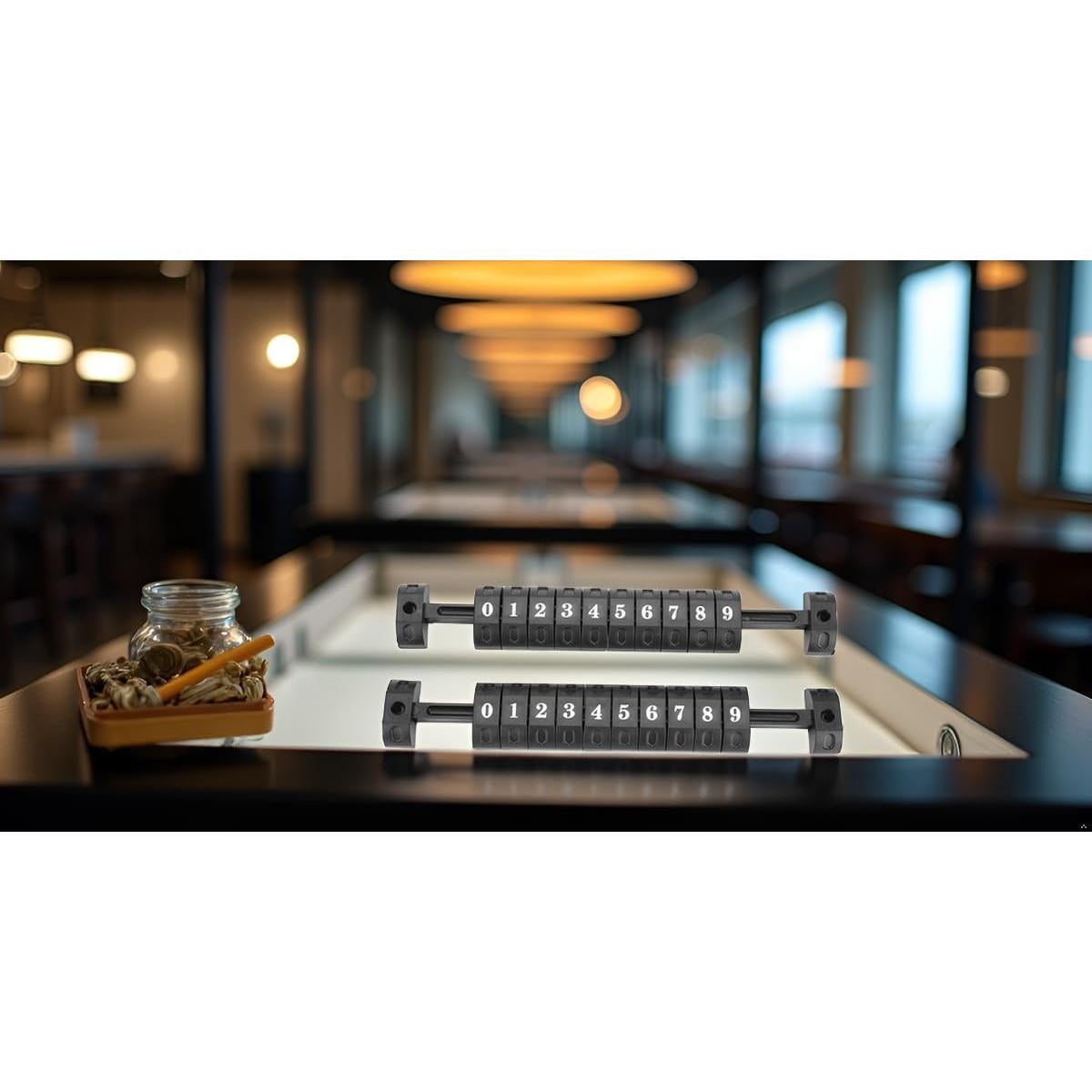 Contador de Fútbol de Mesa Alomejor 2 Piezas Negro