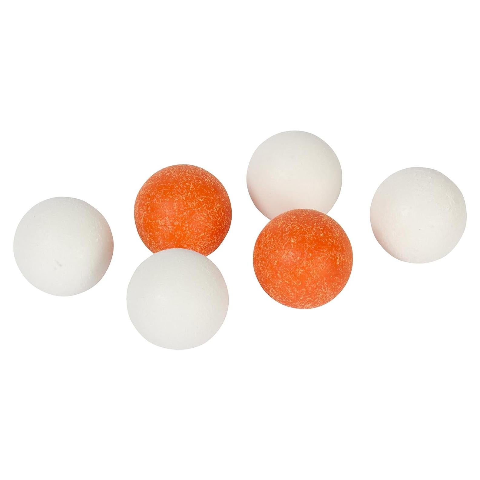Pelotas de Foosball EastPoint Sports - Paquete de 6 Blancas y Naranjas