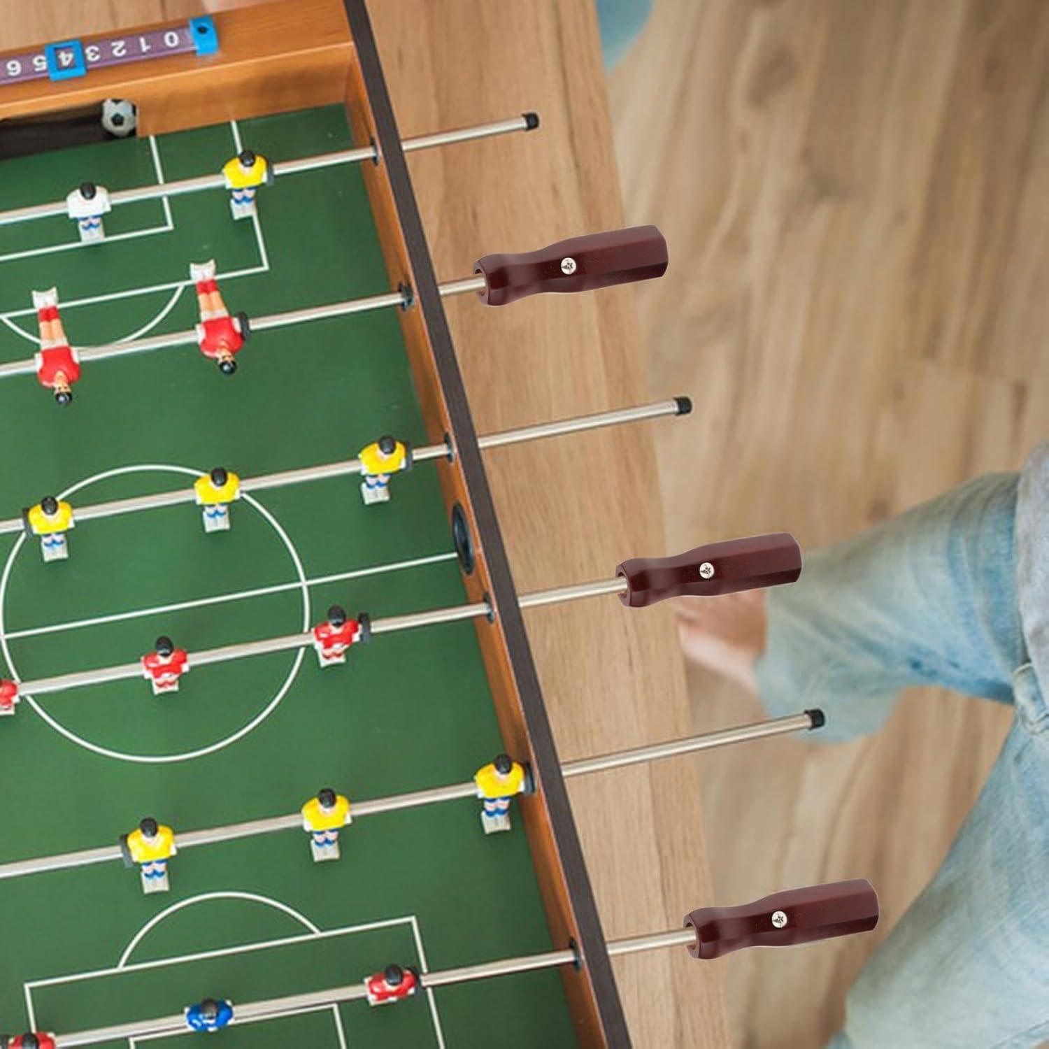 8 Mangos de Reemplazo para Futbolín Rockible 12.5cm Antideslizantes