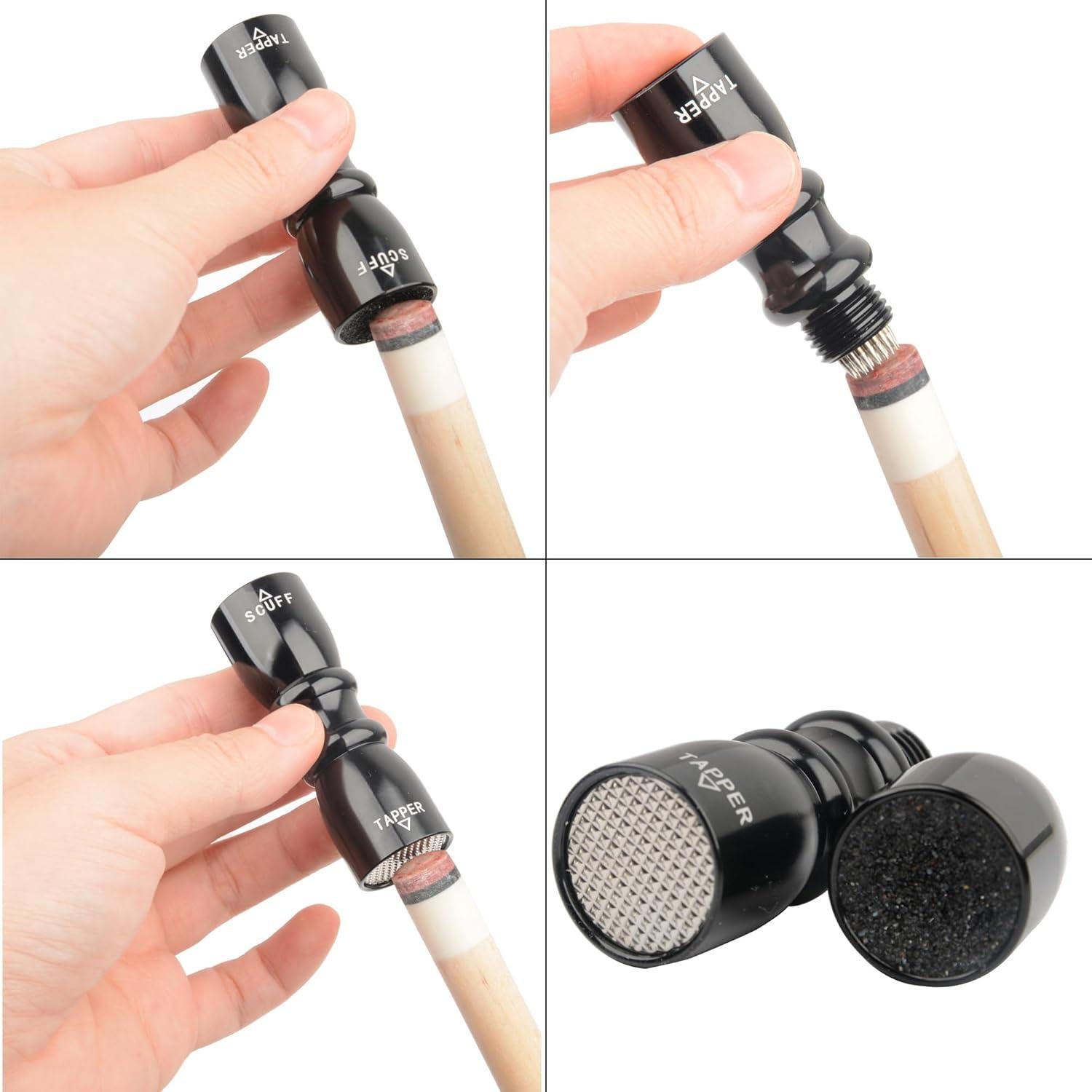 Herramienta 3 en 1 MUZOCT para Punta de Taco de Billar