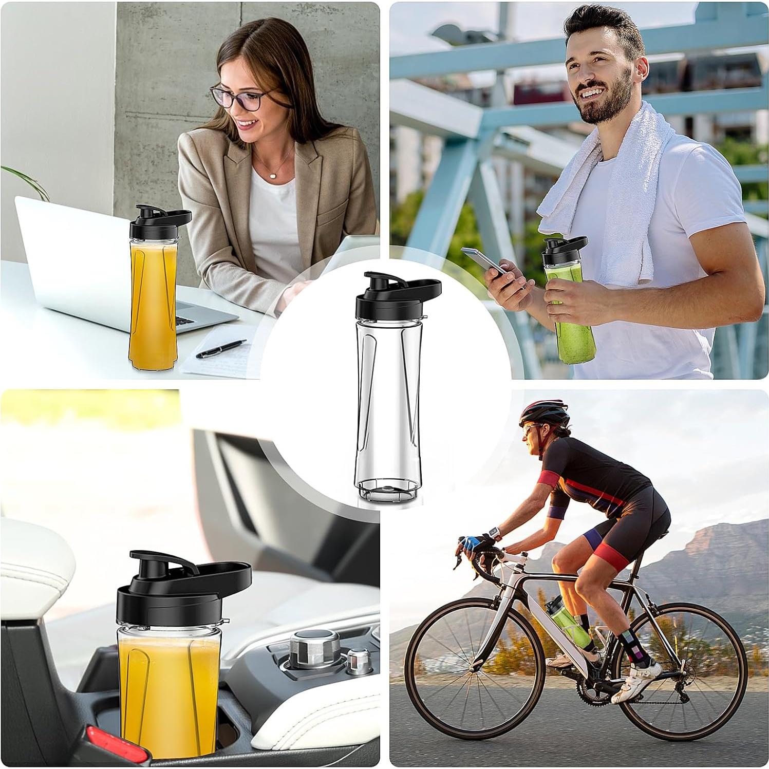 Batidora de Smoothie JIPPCL 600ml con 2 Botellas 20oz Libre BPA