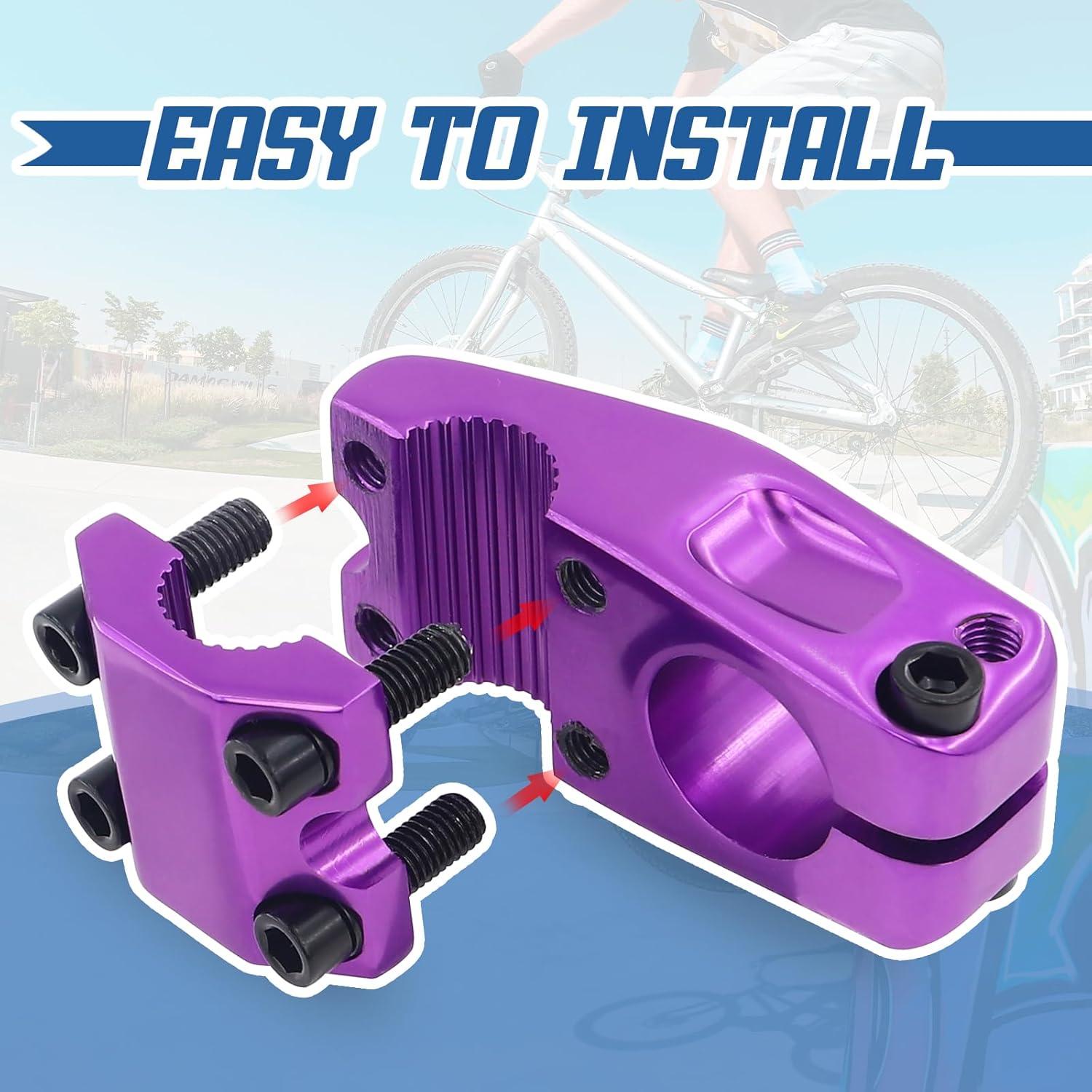 Tija de bicicleta BMX MAKELEN Aleación de Aluminio 95mm Púrpura