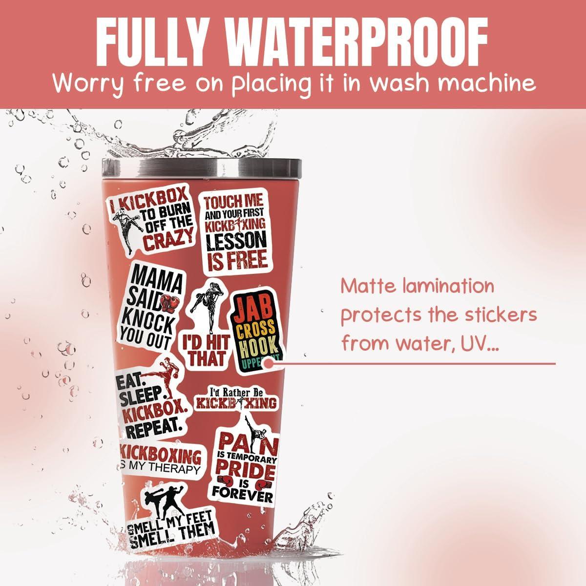 Calcomanías de Kickboxing TAYTA - 10 Piezas Impermeables