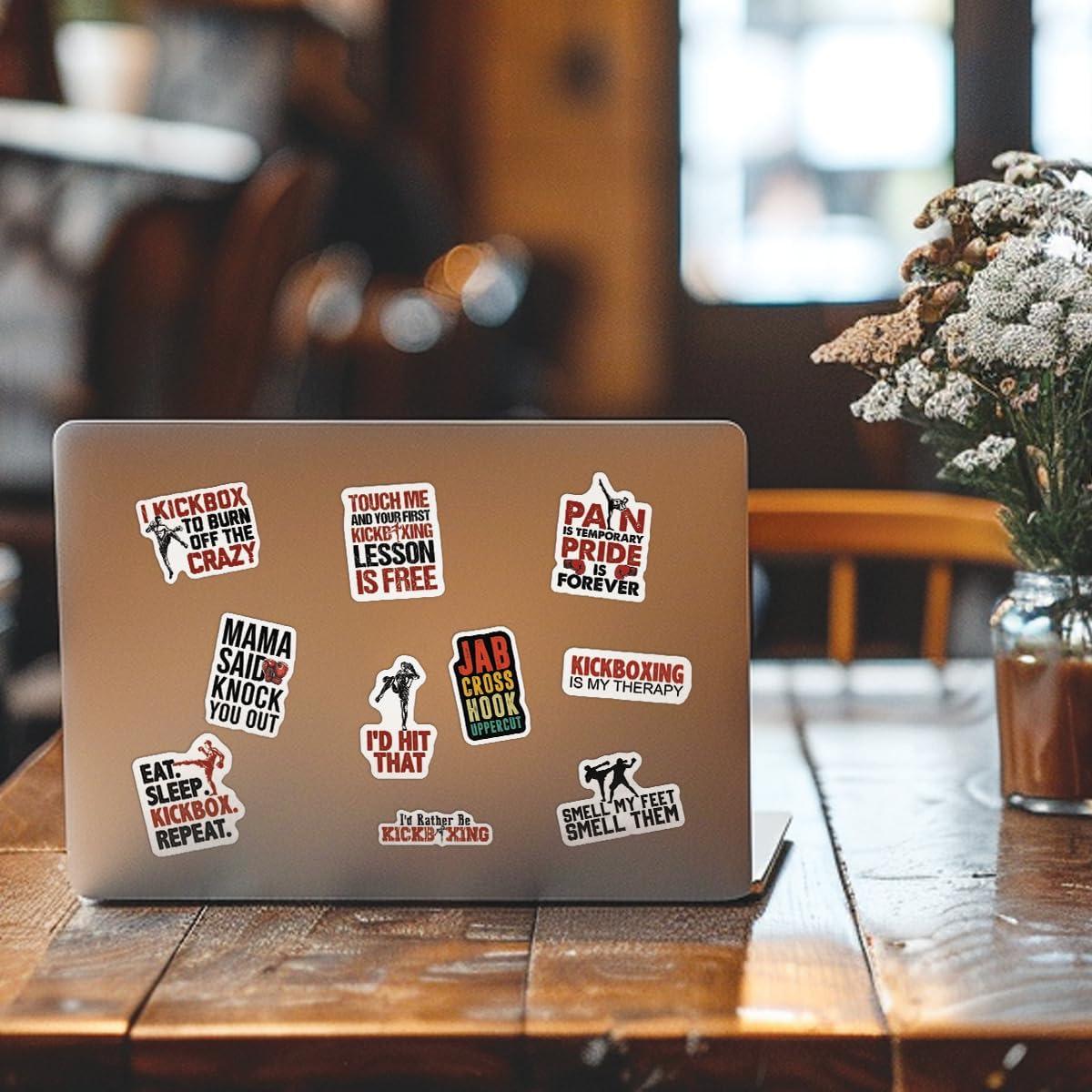 Calcomanías de Kickboxing TAYTA - 10 Piezas Impermeables