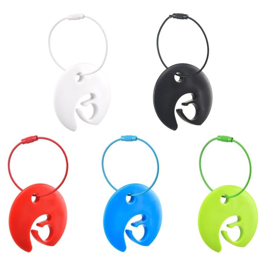 DONGKER 5 Hebillas de Disco Volador Acero Inoxidable Colorido