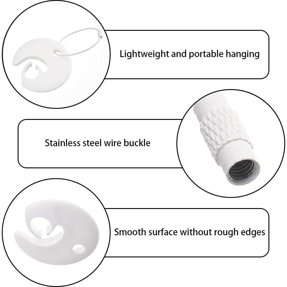 DONGKER 5 Hebillas de Disco Volador Acero Inoxidable Colorido