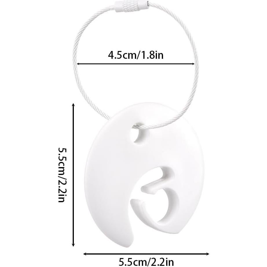 DONGKER 5 Hebillas de Disco Volador Acero Inoxidable Colorido